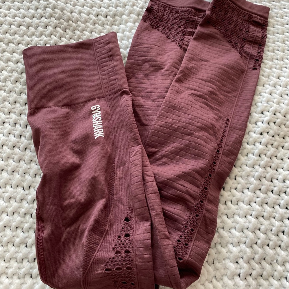 Gymshark purple textured leggings